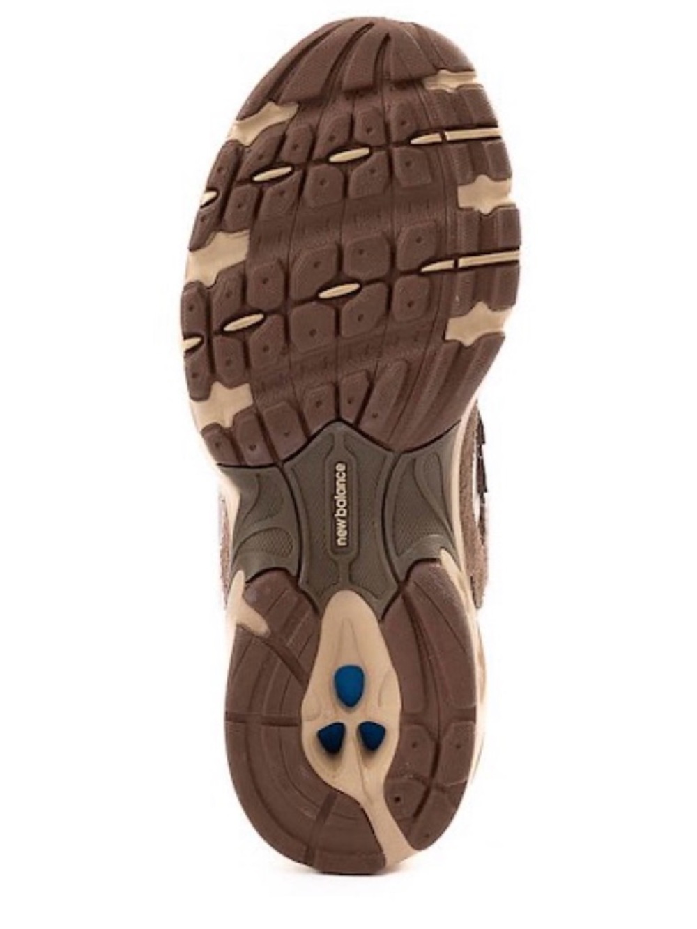 New Balance Men's 530 Beige and Brown Suede Mesh Sneakers - Picture 3 of 7